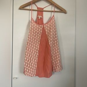 Miami coral flowy tank